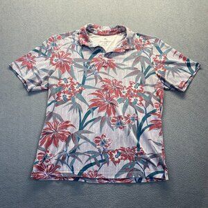 Tommy Bahama Men's, Bamboo Bungalow Camp Polo Shirt, Multi, Size Large,Stretch
